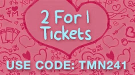 ticketmaster 2 for 1 tickets