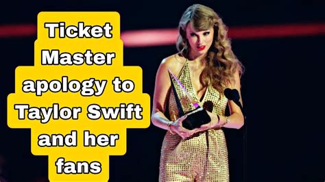 ticketmaster apology to taylor swift