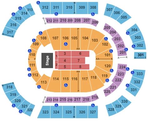 ticketmaster bridgestone arena map