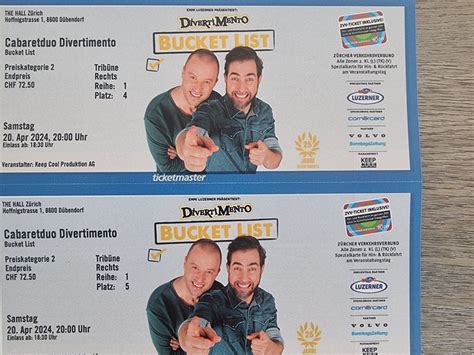 tickets divertimento bucket list