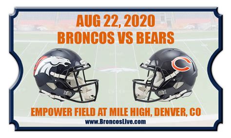 tickets for bears vs broncos