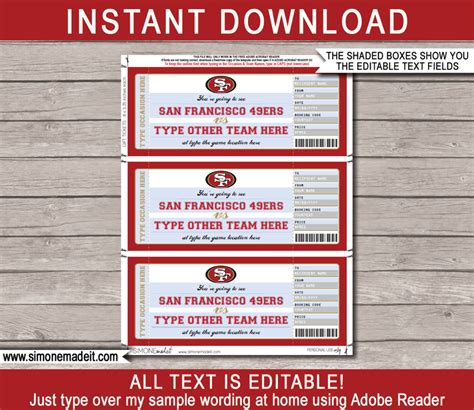 tickets for san francisco 49ers
