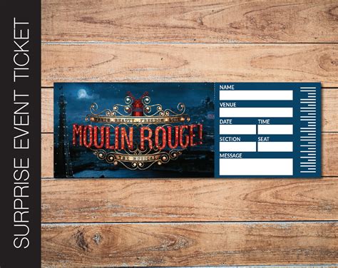 tickets for the moulin rouge