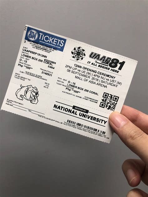 tickets for uaap volleyball