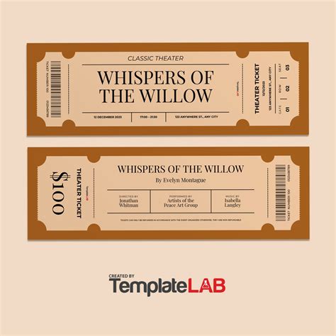 22 FREE Event Ticket Templates (MS Word) ᐅ TemplateLab
