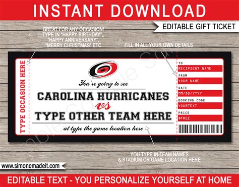 tickets to hurricanes game