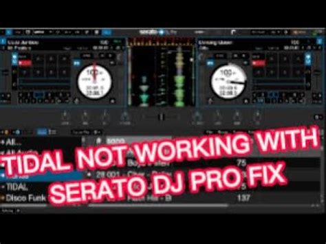 tidal not working in serato