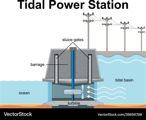 tidal power station diagram