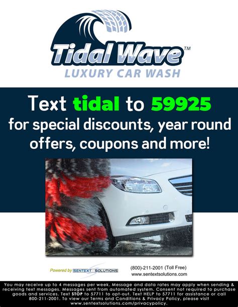 tidal wave free car wash coupon