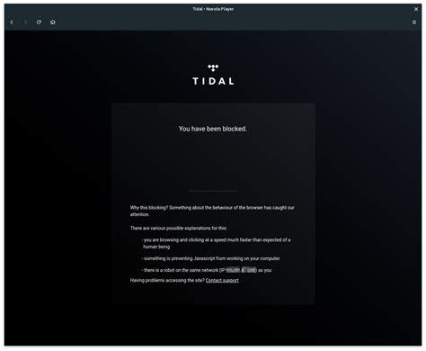 tidal you have been blocked