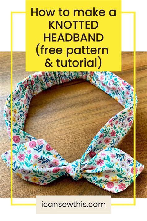 Tie Headband Sewing Pattern