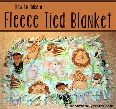 Tied Fleece Blanket Instructions