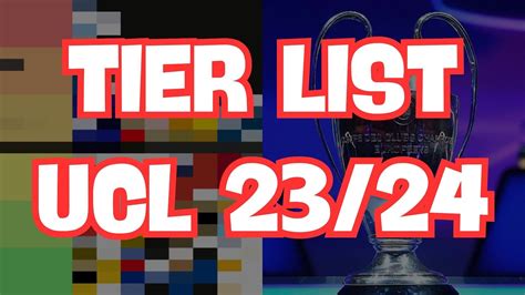 tier list champions league 23/24