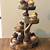 tiered wooden cupcake stand