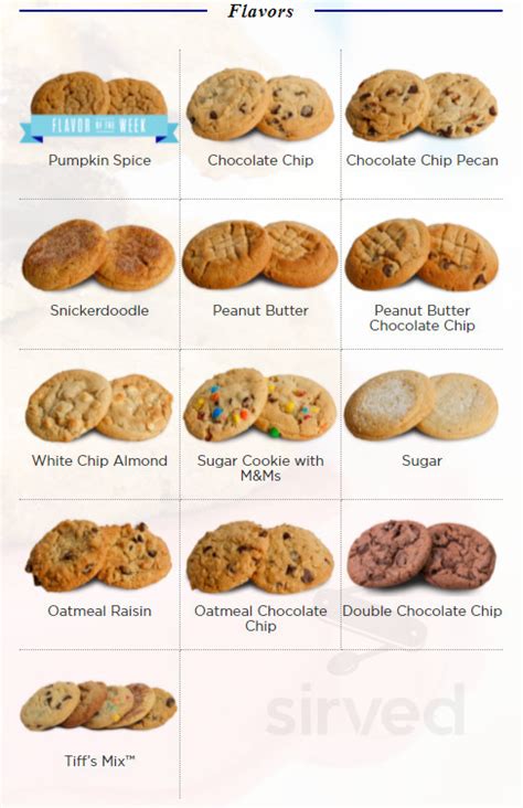 tiff's treats cookie prices