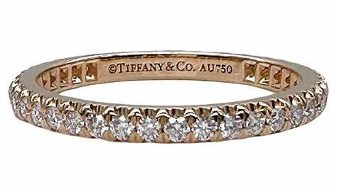 Tiffany & Co. Ladies 950 Platinum Brilliant Cut Diamond