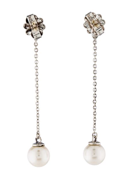 tiffany and co pearl drop earrings