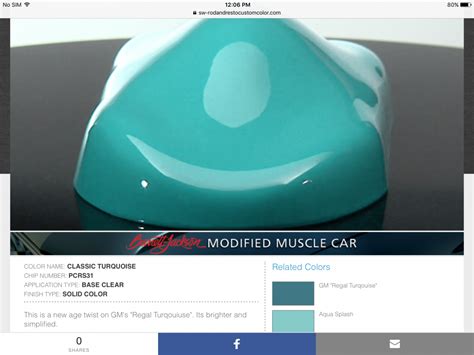 tiffany blue automotive paint code