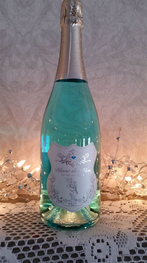 tiffany blue champagne bottle