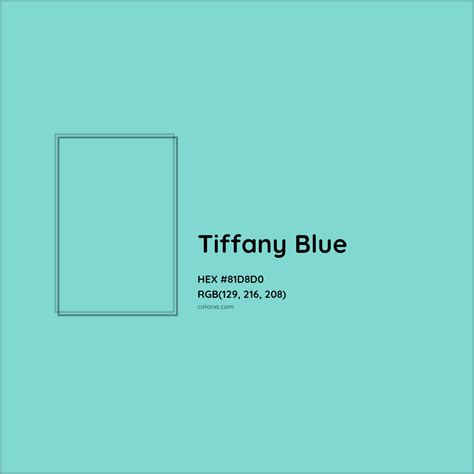 tiffany blue color number