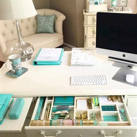 tiffany blue office decor