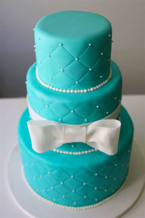 tiffany blue wedding cakes