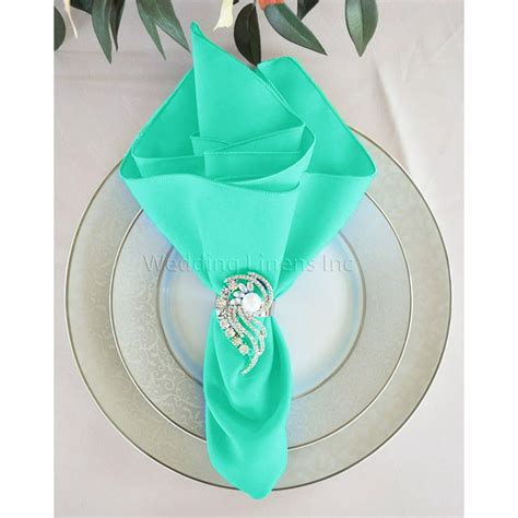 tiffany blue wedding linen napkins