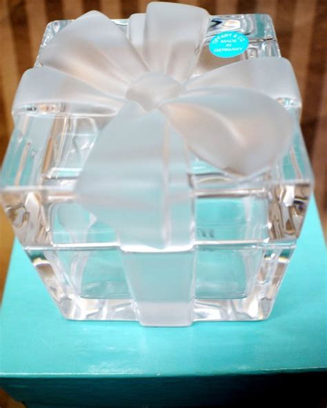 tiffany crystal jewelry box