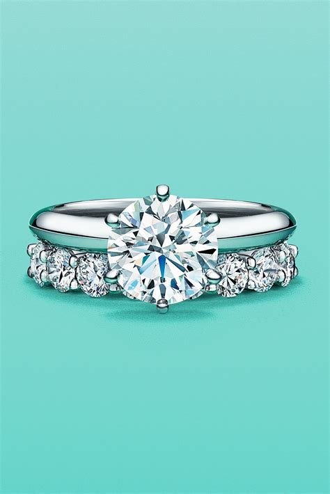 tiffany engagement and wedding ring set