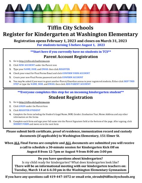 tiffin city school calendar 2023