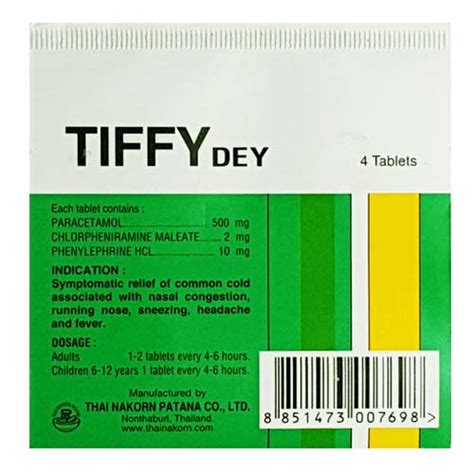tiffy medicine