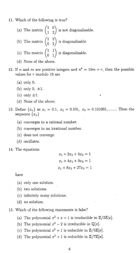 tifr 2024 mathematics question paper