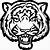 tiger face coloring pages