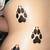 tiger paw print tattoo