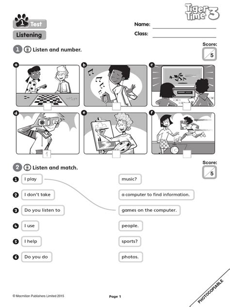 tiger 3 unit 1 test