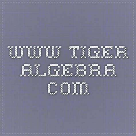 tiger algebra calculator online
