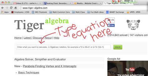 tiger algebra math