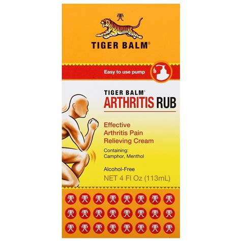 tiger balm arthritis rub walgreens