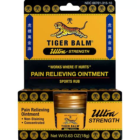tiger balm for foot pain