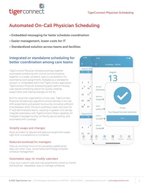 tiger connect physician schedule
