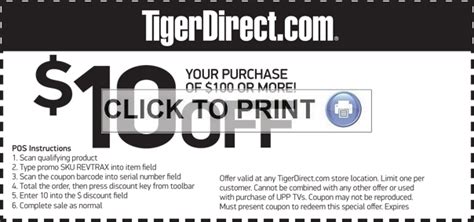 tiger direct coupon code