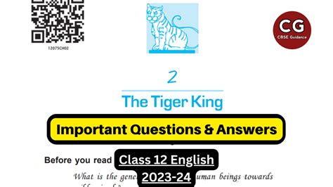 tiger king cbse guidance