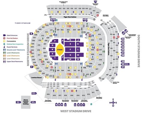 Tiger Stadium Seat Chart