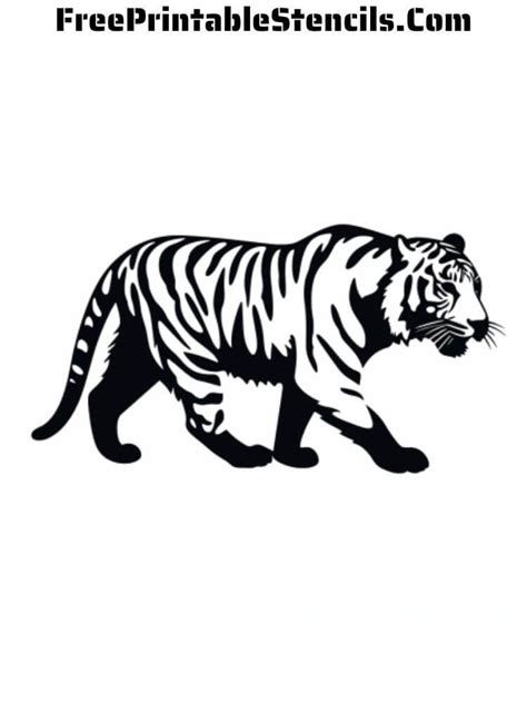 Tiger Stencil Printable Free