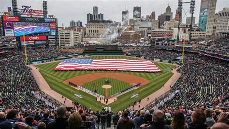 tigers opening day 2023 at comerica park
