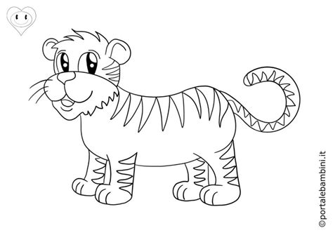 Tigri 3, Disegni per bambini da colorare