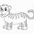 tigri da colorare per bambini