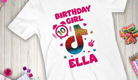 Tik Tok Birthday Shirt Personalized Tik tok Birthday | Etsy