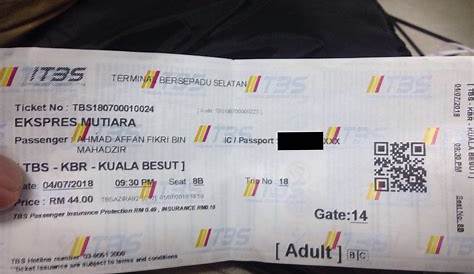 Tiket Bas Online Kuantan Ke Kuala Terengganu