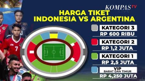 tiket indonesia vs argentina harga
